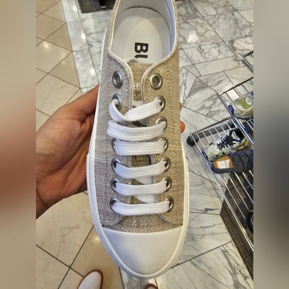 Burberry Beige and White Women's Sneakers